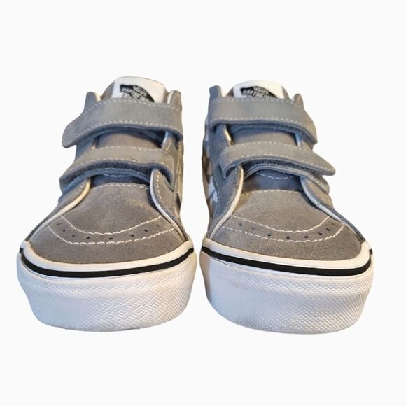Vans Tradewinds Grey Sk8 Mid Reissue V Checkerboard Sneakers Kids 1.5 - Picture 13 of 16